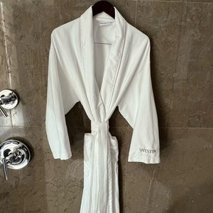 Westin Heavenly Bath Full-length White Bathrobe from the Westin Tokyo Hotel